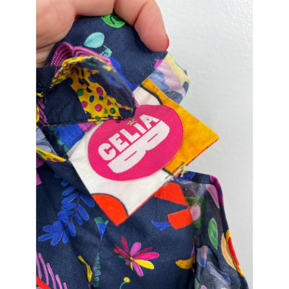 Celia B Women's Blue Amatista Printed Women's Mini Jumper Dress Size: XS NWOT - Picture 6 of 8